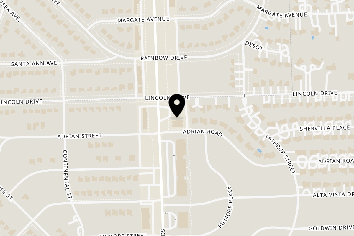 Map showing the location of Stacks & Cordials Southfield on 25826 Southfield Rd in Southfield